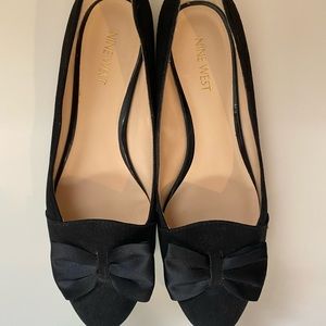 Nine West black ballet flats.  Like new. Size 8